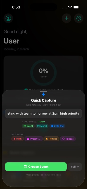 DPlanner NLP Parsing